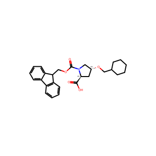 (2S,4R)-1-(((9H-fluoren-9-yl)methoxy)carbonyl)-4-(cyclohexylmethoxy)pyrrolidine-2-carboxylic acid