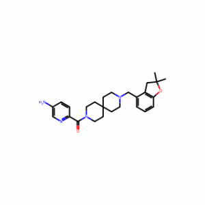 (5-Aminopyridin-2-yl)(9-((2,2-dimethyl-2,3-dihydrobenzofuran-4-yl)methyl)-3,9-diazaspiro[5.5]undecan-3-yl)methanone