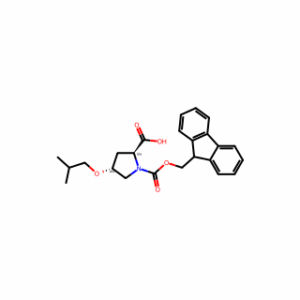 (2S,4R)-1-(((9H-Fluoren-9-yl)methoxy)carbonyl)-4-isobutoxypyrrolidine-2-carboxylic acid