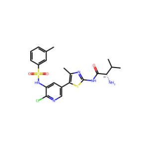 (S)-2-Amino-N-(5-(6-chloro-5-((3-methylphenyl)sulfonamido)pyridin-3-yl)-4-methylthiazol-2-yl)-3-methylbutanamide