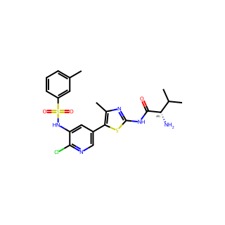 (S)-2-Amino-N-(5-(6-chloro-5-((3-methylphenyl)sulfonamido)pyridin-3-yl)-4-methylthiazol-2-yl)-3-methylbutanamide