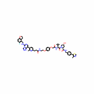 (2S,4R)-1-[(2S)-2-{2-[4-(2-{3-[5-(5-{[(5-fluoro-2,3-dihydro-1-benzofuran-4-yl)methyl]amino}-[1,2,4]triazolo[4,3-c]pyrimidin-8-yl)-6-methylpyridin-2-yl]propanamido}ethoxy)phenoxy]acetamido}-3,3-dimethylbutanoyl]-4-hydroxy-N-{[4-(4-methyl-1,3-thiazol-5-yl)p