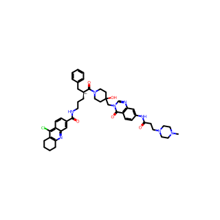 (S)-N-(4-Benzyl-5-(4-hydroxy-4-((7-(3-(4-methylpiperazin-1-yl)propanamido)-4-oxoquinazolin-3(4H)-yl)methyl)piperidin-1-yl)-5-oxopentyl)-9-chloro-5,6,7,8-tetrahydroacridine-3-carboxamide