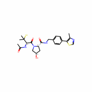 (2S,4R)-1-[(2R)-2-acetamido-3-methyl-3-sulfanylbutanoyl]-4-hydroxy-N-{[4-(4-methyl-1,3-thiazol-5-yl)phenyl]methyl}pyrrolidine-2-carboxamide