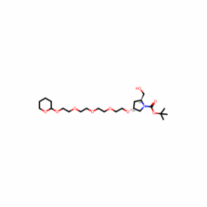 tert-Butyl (2S,4R)-2-(hydroxymethyl)-4-(2-(2-(2-(2-((tetrahydro-2H-pyran-2-yl)oxy)ethoxy)ethoxy)ethoxy)ethoxy)pyrrolidine-1-carboxylate
