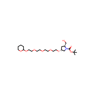 tert-Butyl (2S,4R)-2-(hydroxymethyl)-4-(2-(2-(2-(2-((tetrahydro-2H-pyran-2-yl)oxy)ethoxy)ethoxy)ethoxy)ethoxy)pyrrolidine-1-carboxylate