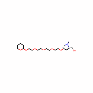 ((2S,4R)-1-Methyl-4-(2-(2-(2-(2-((tetrahydro-2H-pyran-2-yl)oxy)ethoxy)ethoxy)ethoxy)ethoxy)pyrrolidin-2-yl)methanol