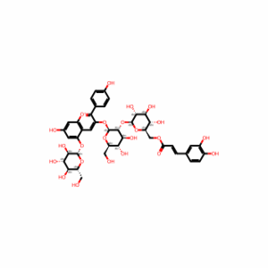 Pelargonidin 3-O-[6″-O-(E)Caffeoyl Sophoroside]-5-glucoside