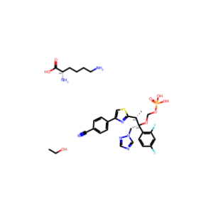 (S)-2,6-Diaminohexanoic acid (((2R,3R)-3-(4-(4-cyanophenyl)thiazol-2-yl)-2-(2,4-difluorophenyl)-1-(1H-1,2,4-triazol-1-yl)butan-2-yl)oxy)methyl dihydrogen phosphate and ethanol salt