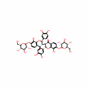 (2R,2′S,3S,3′R)-2,2′-Bis(3,4-dihydroxyphenyl)-8,8′-dihydroxy-7,7′-bis(((2S,3R,4S,5S,6R)-3,4,5-trihydroxy-6-(hydroxymethyl)tetrahydro-2H-pyran-2-yl)oxy)-[3,3′-bichromane]-4,4′-dione