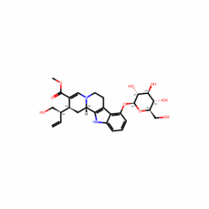 (2S,12bS)-2-((R)-1-Hydroxymethyl-allyl)-8-((2S,3R,4S,5S,6R)-3,4,5-trihydroxy-6-hydroxymethyl-tetrahydro-pyran-2-yloxy)-1,2,6,7,12,12b-hexahydro-indolo[2,3-a]quinolizine-3-carboxylic acid methyl ester