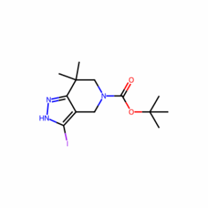 tert-Butyl3-iodo-7,7-dimethyl-6,7-dihydro-1H-pyrazolo[4,3-c]pyridine-5(4H)-carboxylate