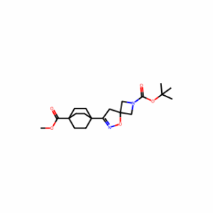 tert-Butyl  7-(4-(methoxycarbonyl)bicyclo[2.2.2]octan-1-yl)-5-oxa-2,6-diazaspiro[3.4]oct-6-ene-2-carboxylate
