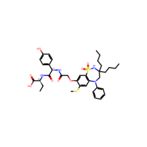 (S)-2-((R)-2-(2-((3,3-Dibutyl-7-(methylthio)-1,1-dioxido-5-phenyl-2,3,4,5-tetrahydrobenzo[f][1,2,5]thiadiazepin-8-yl)oxy)acetamido)-2-(4-hydroxyphenyl)acetamido)butanoic acid