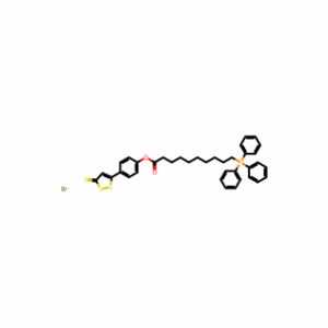 (10-Oxo-10-(4-(3-thioxo-3H-1,2-dithiol-5-yl)phenoxy)decyl)triphenylphosphonium bromide