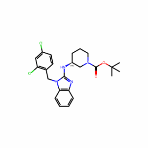 tert-Butyl 3-((1-(2,4-dichlorobenzyl)-1H-benzo[d]imidazol-2-yl)amino)piperidine-1-carboxylate