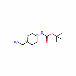 tert-Butyl ((3R,6S)-6-(aminomethyl)tetrahydro-2H-pyran-3-yl)carbamate