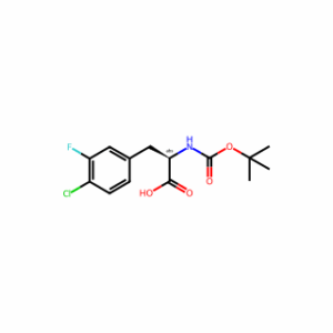 (2R)-2-{[(tert-butoxy)carbonyl]amino}-3-(4-chloro-3-fluorophenyl)propanoic acid