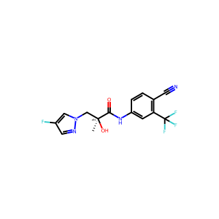 (S)-N-(4-Cyano-3-(trifluoromethyl)phenyl)-3-(4-fluoro-1H-pyrazol-1-yl)-2-hydroxy-2-methylpropanamide