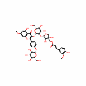 ((3S,4R,5S)-5-(((2S,3R,4S,5S,6R)-4,5-Dihydroxy-2-((5-hydroxy-7-methoxy-4-oxo-2-(4-(((2S,3R,4S,5S,6R)-3,4,5-trihydroxy-6-(hydroxymethyl)tetrahydro-2H-pyran-2-yl)oxy)phenyl)-4H-chromen-3-yl)oxy)-6-(hydroxymethyl)tetrahydro-2H-pyran-3-yl)oxy)-3,4-dihydroxyte