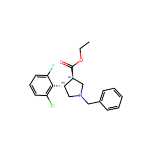 ethyl trans-1-benzyl-4-(2-chloro-6-fluorophenyl)pyrrolidine-3-carboxylate
