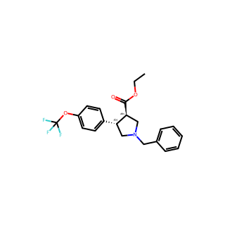Trans-ethyl-1-benzyl-4-(4-(trifluoromethoxy)phenyl)pyrrolidine-3-carboxylate