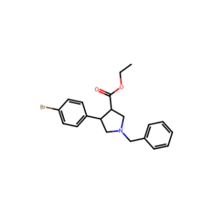 ethyl trans-1-benzyl-4-(4-bromophenyl)pyrrolidine-3-carboxylate