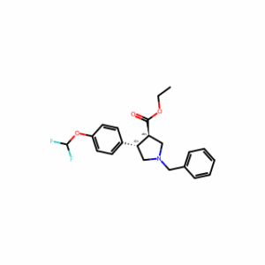 Trans-ethyl -1-benzyl-4-(4-(difluoromethoxy)phenyl)pyrrolidine-3-carboxylate