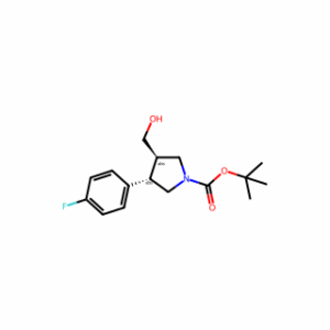 tert-butyl trans-3-(4-fluorophenyl)-4-(hydroxymethyl)pyrrolidine-1-carboxylate
