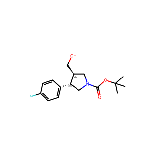 tert-butyl trans-3-(4-fluorophenyl)-4-(hydroxymethyl)pyrrolidine-1-carboxylate