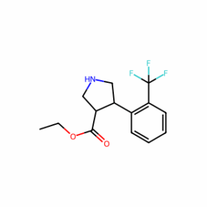 Trans-ethyl 4-(2-(trifluoromethyl)phenyl)pyrrolidine-3-carboxylate hydrochloride