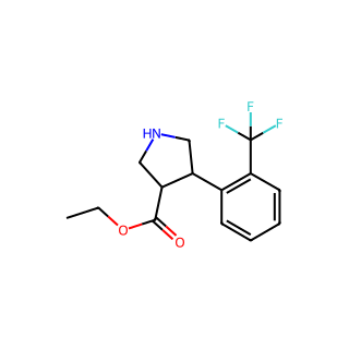 Trans-ethyl 4-(2-(trifluoromethyl)phenyl)pyrrolidine-3-carboxylate hydrochloride