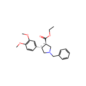 ethyl trans-1-benzyl-4-(3，4-dimethoxyphenyl)pyrrolidine-3-carboxylate