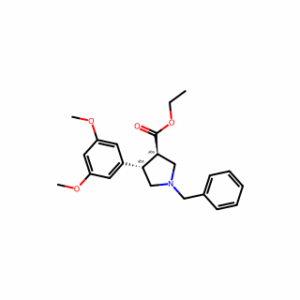 Trans-ethyl-1-benzyl-4-(3,5-dimethoxyphenyl)pyrrolidine-3-carboxylate