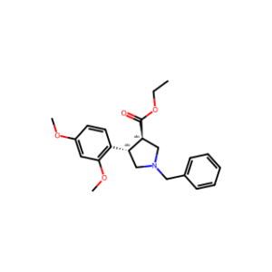 ethyl trans-1-benzyl-4-(2，4-dimethoxyphenyl)pyrrolidine-3-carboxylate