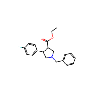 ethyl trans-1-benzyl-4-(4-fluorophenyl)pyrrolidine-3-carboxylate