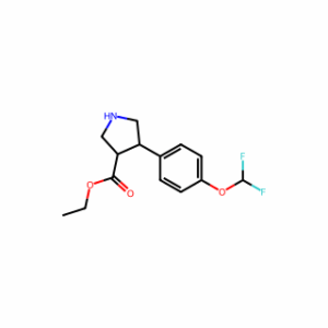 Trans-ethyl 4-(4-(difluoromethoxy)phenyl)pyrrolidine-3-carboxylate hydrochloride
