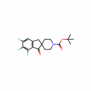 tert-Butyl 5,6,7-Trifluoro-1-oxo-1,3-dihydrospiro[indene-2,4’-piperidine]-1’-carboxylate