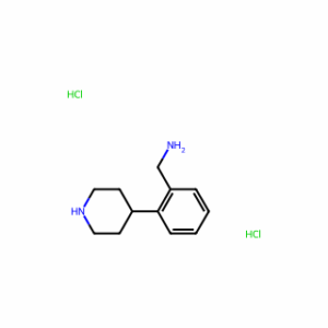 (2-(Piperidin-4-yl)phenyl)methanamine dihydrochloride