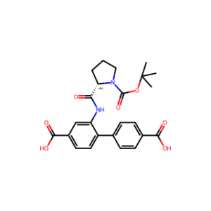 (S)-2-(1-(tert-butoxycarbonyl)pyrrolidine-2-carboxamido)-[1,1′-biphenyl]-4,4′-dicarboxylic acid