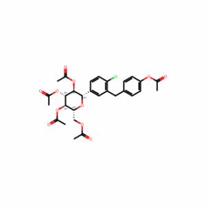 (2S,3S,4R,5R,6R)-2-(3-(4-Acetoxybenzyl)-4-chlorophenyl)-6-(acetoxymethyl)tetrahydro-2H-pyran-3,4,5-triyl triacetate