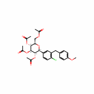 (2R,3R,4R,5S,6S)-2-(Acetoxymethyl)-6-(4-chloro-3-(4-methoxybenzyl)phenyl)tetrahydro-2H-pyran-3,4,5-triyl triacetate