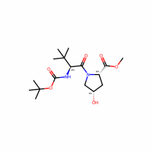 (2S,4S)-Methyl 1-((S)-2-((tert-butoxycarbonyl)amino)-3,3-dimethylbutanoyl)-4-hydroxypyrrolidine-2-carboxylate