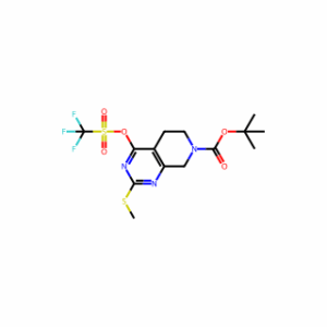 tert-Butyl 2-(methylthio)-4-(((trifluoromethyl)sulfonyl)oxy)-5,8-dihydropyrido[3,4-d]pyrimidine-7(6H)-carboxylate