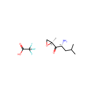 (R)-2-amino-4-methyl-1-((S)-2-methyloxiran-2-yl)pentan-1-one 2,2,2-trifluoroacetate