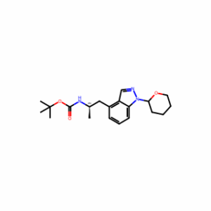 tert-Butyl ((2R)-1-(1-(tetrahydro-2H-pyran-2-yl)-1H-indazol-4-yl)propan-2-yl)carbamate