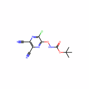 tert-Butyl ((3-chloro-5,6-dicyanopyrazin-2-yl)oxy)carbamate