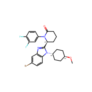 (S)-6-(5-Bromo-1-((1r,4S)-4-methoxycyclohexyl)-1H-benzo[d]imidazol-2-yl)-1-(3,4-difluorophenyl)piperidin-2-one