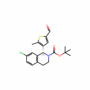 tert-Butyl 7-chloro-1-(5-formyl-2-methylthiophen-3-yl)-3,4-dihydroisoquinoline-2(1H)-carboxylate
