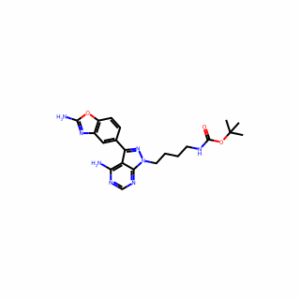 Tert-Butyl (4-(4-Amino-3-(2-Aminobenzo[D]Oxazol-5-Yl)-1H-Pyrazolo[3,4-D]Pyrimidin-1-Yl)Butyl)Carbamate